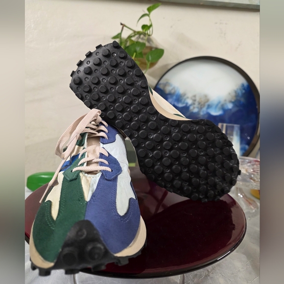 Mens New Balance 327 Vintage 'Forest Green Blue' / MS327VB / Size 12 - Picture 5 of 9